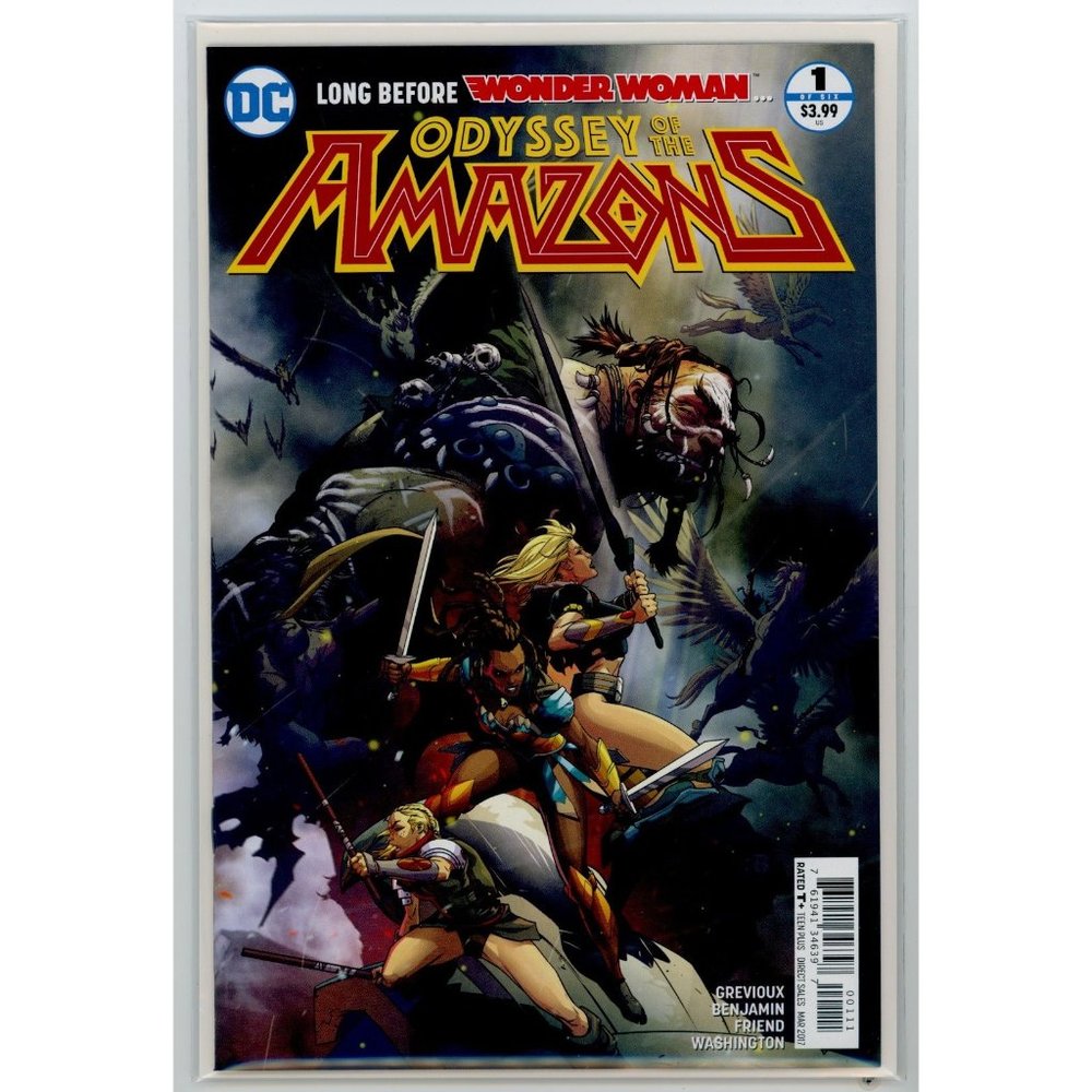 ODYSSEY OF THE AMAZONS #1A, Grevioux, Benjamin, ©2017, Before Diana HIGH GRADE